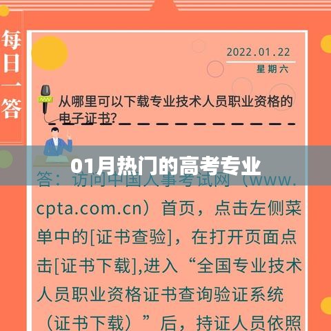 高考热门专业解析，一月资讯速递