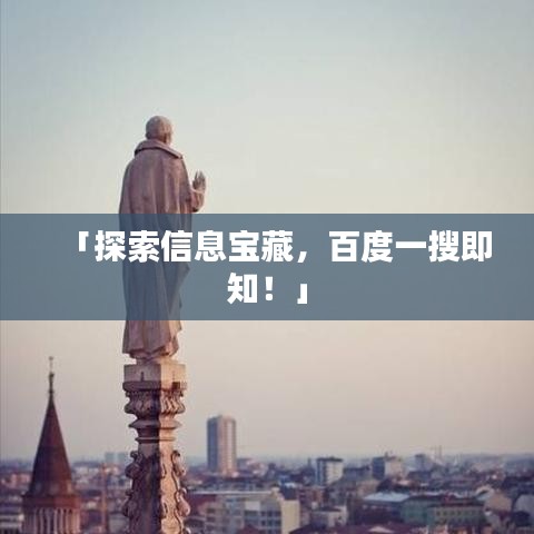 「探索信息宝藏，百度一搜即知！」
