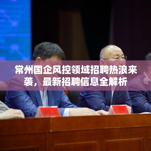 常州国企风控领域招聘热浪来袭，最新招聘信息全解析